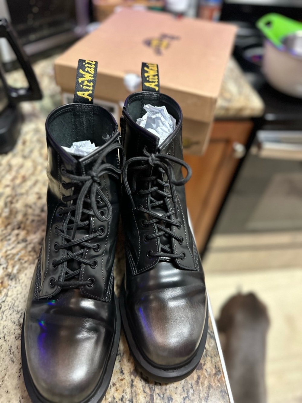 Men’s limited edition Doc Martens 1460 Arcadia size 11 Black/Rub-Off Leather